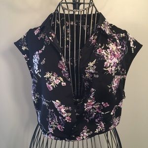 button up cut off sleeve shirt from dynamite